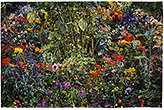 Lannis' Garden: Remembrance - watercolor on paper painting by Joseph Raffael