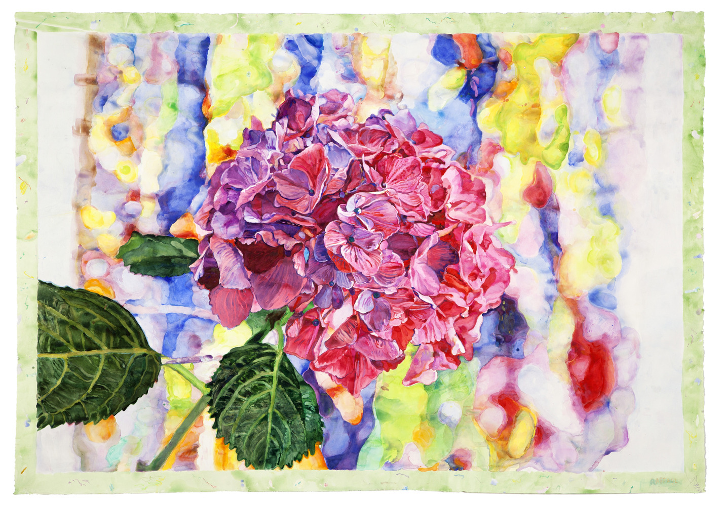Flower Dream - watercolor on paper by Joseph Raffael